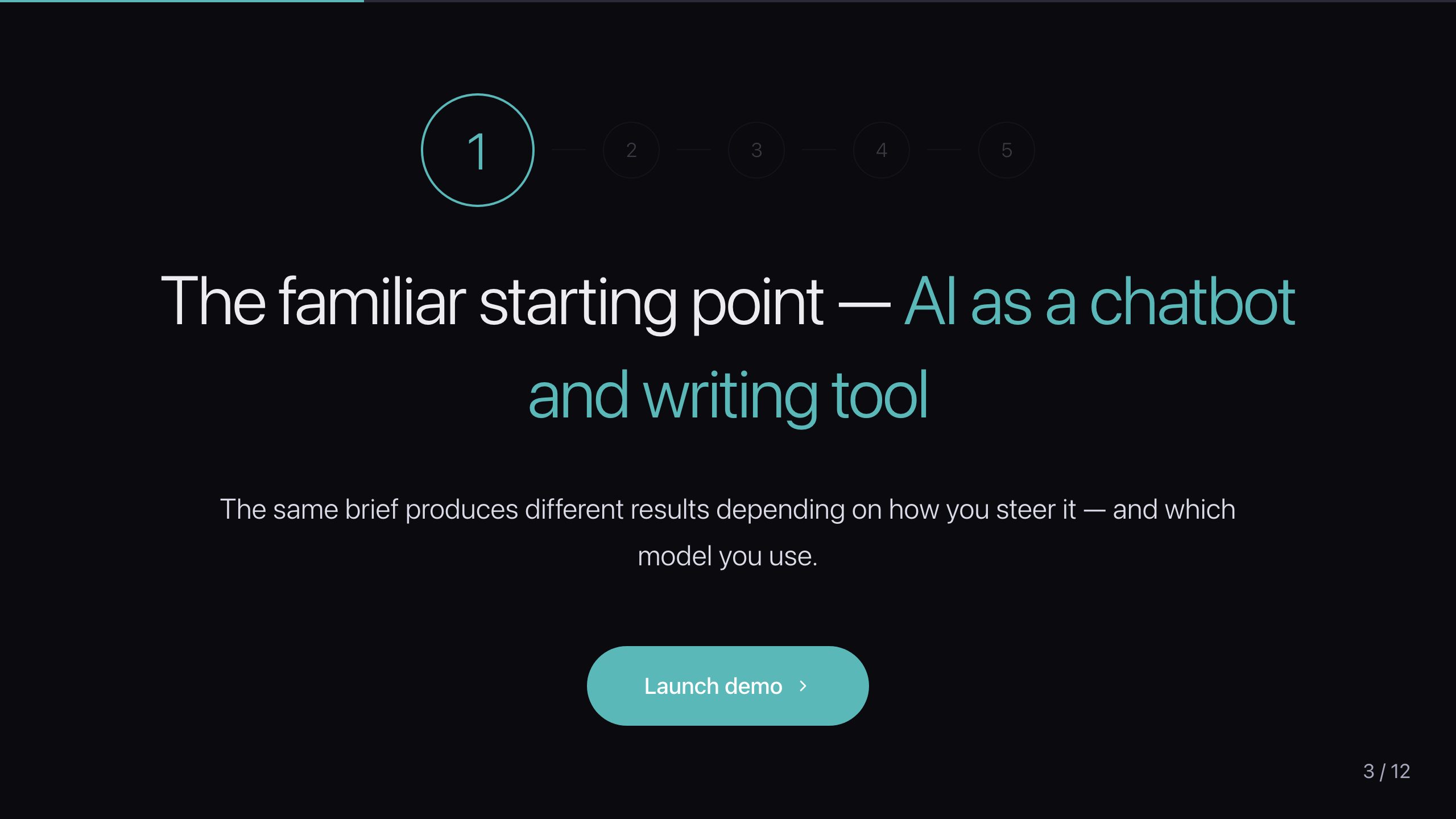 Chat — the familiar starting point